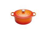 Le Creuset Signature Casserole round 22 cm orange
