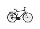KCP City One Trekkingrad 28 Zoll Urban Bike Trekking Fahrrad 165 - 180 cm mit 7 Gängen anthrazit 56 cm