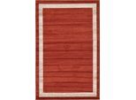 Teppich "Good Times, LAGERRÄUMUNG", orange (terrakotta, elfenbeinfarben), B:152cm H:13mm L:244cm, Polypropylen (PP), MYFLAIR MÖBEL & ACCESSOIRES, Teppiche, Teppich, Kurzflor, gewebt, melierte Optik, mit Bordüre