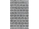 Teppich "Titan Trellis, LAGERRÄUMUNG", grau (grau, elfenbeinfarben), B:152cm H:13mm L:244cm, Polypropylen (PP), MYFLAIR MÖBEL & ACCESSOIRES, Teppiche, Teppich, Kurzflor, gewebt, modernes geometrisches Design