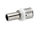 Pressfitting-Übergang 20 x 2,0 mm MV-Rohr auf 15 mm Kupferrohr - Pressanschluss vernickelt