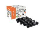 Peach HP 415 A 4 Toner (bk, c/m/y) ersetzt HP No. 415A, W2030A, W2031A, W2032A, W2033A für z.B. HP Color LaserJet Enterprise MFP M 480 f (wiederaufbereitet)
