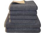 Dyckhoff Handtuch Set »Golden Shades Rhomb«, Set, 6 tlg., Walkfrottier, 4 Handtücher (50x100cm), 2 Duschtücher (70x140cm)
