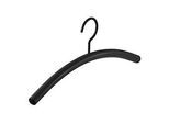 Kleiderbügel Rudolf Weber KG Dateless, Stahlrohr, ø 22 mm, drehbarer Haken, schwarz, 4 Stück