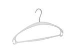 Kunststoff-Kleiderbügel Rudolf Weber KG Vega, Bügelstärke 12 mm, drehbarer Haken, 10 Stück, weiss