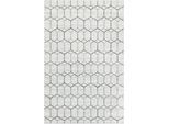 Teppich "Titan Trellis, LAGERRÄUMUNG", beige (elfenbeinfarben, grau), B:152cm H:13mm L:244cm, Polypropylen (PP), MYFLAIR MÖBEL & ACCESSOIRES, Teppiche, Teppich, Kurzflor, gewebt, modernes geometrisches Design