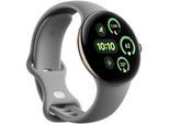 Smartwatch GOOGLE "Pixel Watch 3 41mm WIFI", grau (champagne gold, hazel), Smartwatches