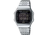 Smartwatch CASIO VINTAGE, silber (edelstahlfarben), Smartwatches, Armbanduhr, Herrenuhr, Damenuhr, Bluetooth,Stoppfunktion,Schrittzähler