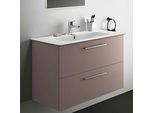 Ideal Standard i.life A Möbelwaschtisch-Paket K8745NH 104x46x64,5cm, 1 Hahnloch, Griff Chrom gebürstet, greige matt
