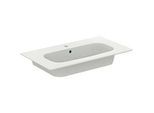 Ideal Standard i.life A Möbelwaschtisch-Paket K8743DU 84x46x64,5cm, 1 Hahnloch, Griff Chrom gebürstet, weiß matt