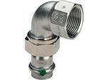 Viega Sanpress Inox Winkelverschraubung 437374 54mmxRp 2, 90Grad, Stahl nichtrostend, flachdichtend, SC-Contur