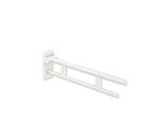 Hewi System 900 Mobiler Stützklappgriff 900.50.40160DX Ausladung 600 mm, Edelstahl pulverbeschichtet weiß tiefmatt