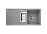 Blanco Spüle 519114 99x49cm, PuraDur alumetallic, reversibel, mit Ablauffernbedienung/Zubehör