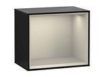 Villeroy und Boch Finion Regalmodul G580HHPH 41,8x35,6x27cm, Emotion, Regal Sand Matt, Glossy Black Lacquer