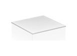 Keuco Edition 11 Abdeckplatte 31322579002 71,6 x 3 x 52,4 cm, Kristallglas Schwarz, klar, Unterseite lackiert