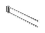 Keuco Handtuchhalter Plan, 2-teilig 14918170000 438mm, schwenkbar, Alu silber-eloxiert/chrom