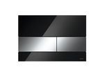 TECE TECEsquaresquare Betätigungsplatte 9240807 Glas schwarz, Tasten chrom glänzend
