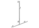 Hewi Warm Touch Duschhandlauf 950.35.41054 anthrazitgrau, 1100 x 962 mm, mit verschiebbarer Brausestange