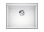 Blanco SUBLINE 500-IF SteelFrame Spüle 524109 54,3 x 44,3 cm, PuraDur weiß, Einbau von oben, mit Zugknopffernbedienung