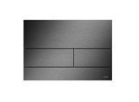 TECEsquare II Metall WC-Betätigungsplatte 9240846 Chrom schwarz gebürstet (mit Anti-Fingerprint)