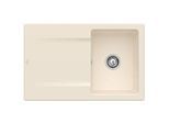 Villeroy & Boch Siluet Einbauspüle 333401FU mit Ablaufgarnitur und Handbetätigung, Ivory