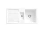 Villeroy & Boch Flavia Einbauspüle 330401R1 mit Ablaufgarnitur und Handbetätigung, weiß