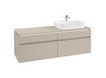 Villeroy & Boch Legato Waschtischunterschrank B766L0VK 160x55x50cm, mit LED-Beleuchtung, Soft Grey