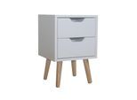 HTI-Living Nachtschrank 2 Schubladen Thekla 2945
