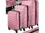 KESSER® 3tlg. Hartschalenkofferset Hartschalenkoffer Reisekoffer Set Reisekofferset Trolley Koffer Inkl. Kofferwaage + Gepäckanhänger Rollkoffer Schloss 4 Rollen ABS-Hartschale Teleskopgriff M-L-XL