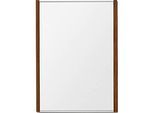 moedel Wandschild LMH, DIN A4, Hochformat, Holzrahmen, Aluminium, Klebe- oder Schraubmontage, B 221,5 x H 299,5 mm, Nussbaum, silber/Nussbaum