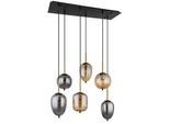 Hängeleuchte Blacky Schwarz/Messing max. 40 Watt