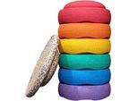 Balancetrainer STAPELSTEIN "Stapelstein Rainbow Set classic", bunt (rainbow), Balancetrainer, Kinder, H: 12cm Ø 27,50cm, Polypropylen, inklusive Balance Board, H:12cm Ø:27,50cm, Topseller