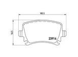 BREMBO Bremsensatz-Vorn und hinten Bremsensatz, Scheibenbremse vorne rechts links innenbelüftet 288mm für SKODA VW (SVW) SEAT (FAW) AUDI 1K0698451F 1K
