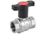 Kugelhahn 1 1/4'' IG x 1 1/4'' IG - Messing verchromt - mit verlängertem T-Griff - R851TX006