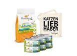 I love my cat ILMC set mit Lachs und Truthahn - Trockenfutter und Nassfutter + Jutebeutel