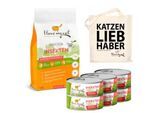 I love my cat Sparset Insektenprotein für Katzen - Trocken- und Nassfutter mit Insekten + Jutebeutel