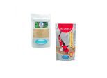 AQUARIS Sparset mit Koifutter Wheatgerm 1 kg / 3mm und Teichreinigung POND Bakto 50g