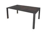 Gardenson Gartentisch , Grau, Silberfarben , Metall, Kunststoff , rechteckig , eckig , 90x74x158 cm , gastro- und objekttauglich, regenabweisend, rostfrei, Sitzgelegenheit, UV-beständig, wetterbeständig , Gartenmöbel, Gartentische