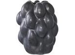 Xxxl Vase , Schwarz , Keramik , organisch , 14x19x15 cm , Reach , zum Stellen, auch für frische Blumen geeignet , Dekoration, Vasen, Keramikvasen