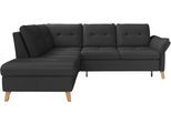 Ecksofa SIT & MORE "Göteborg", schwarz, B:250cm H:90cm T:226cm, Sofas, Ecksofa, inkl. Sitztiefenverstellung, wahlweise mit Bettfunktion & Bettkasten
