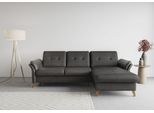 Ecksofa SIT & MORE "Göteborg", grau (anthrazit), B:268cm H:90cm T:176cm, Sofas, Ecksofa, Sitztiefenverstellung und Federkern, wahlweise mit Bettfunktion