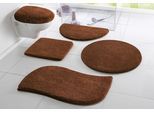 my home Badematte »Merida, Badvorleger, Badezimmer Teppich«, rutschhemmend beschichtet, fussbodenheizungsgeeignet-schnell trocknend-strapazierfähig, Badteppich, Uni Farben, rechteckig, rund & als 2-tlg. Set erhältlich