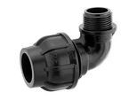 GEBO-Plast-Klemmverbinder Winkel 90° - 32 mm x 1'' Außengewinde - für PE-Rohre - 13093203
