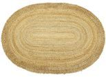 Sisalteppich CARPETFINE "Juteteppich Luca", beige (natur), B:140cm H:13mm L:200cm, Jute, Teppiche, Sisalteppich, natürliches Pflanzenmaterial von Hand gewebt, Boho Style