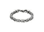 Zeeme Basic Armband Silber 925 poliert Königskette 7mm breit