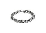 Zeeme Basic Armband Silber 925 poliert Königskette 8mm breit