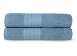 good morning Badetuch »Uni Towels«, (2 St., 2er Set Badetücher 70 x 140 cm), Baumwolle, Walkfrottee, Bordüre, 500 GSM,...