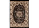 Webteppich Kashmir Schwarz/Beige ca. 160x230cm