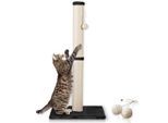Rohrschneider ® Katzenbaum L Stamm, inkl. Gratis-Spielkugel 2er-Set dunkelgrau 40 cm, 40 cm, 87 cm