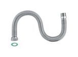 Edelstahl-Wellrohr 1/2'' AG x 1/2'' Überwurfmutter - ausziehbar von 75 - 130 mm